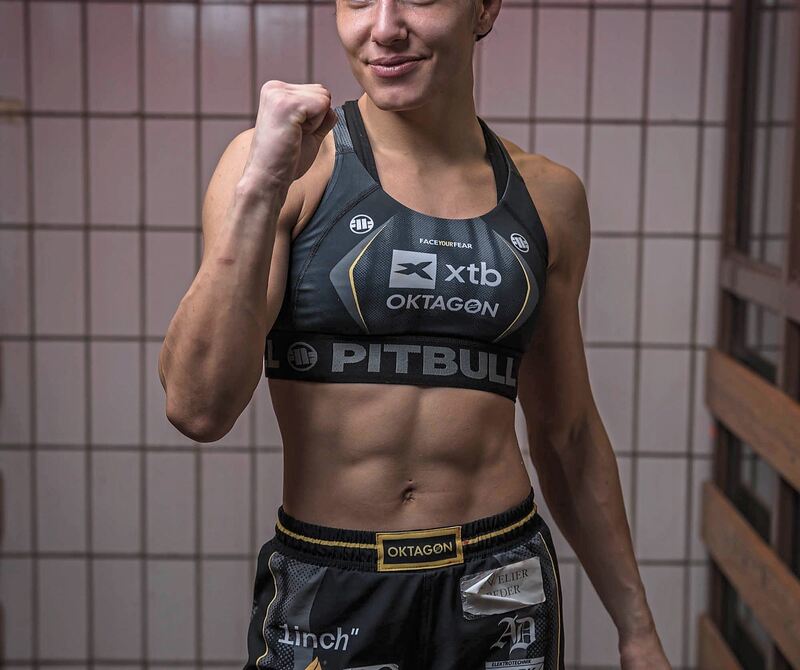 Alina Dalaslan bei MMA-Event in der Schleyerhalle Stuttgart.