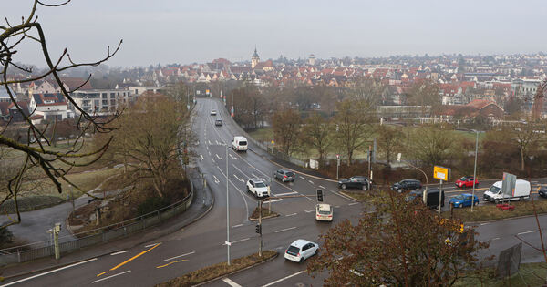 Renovation of the B27 through Bietigheim: 