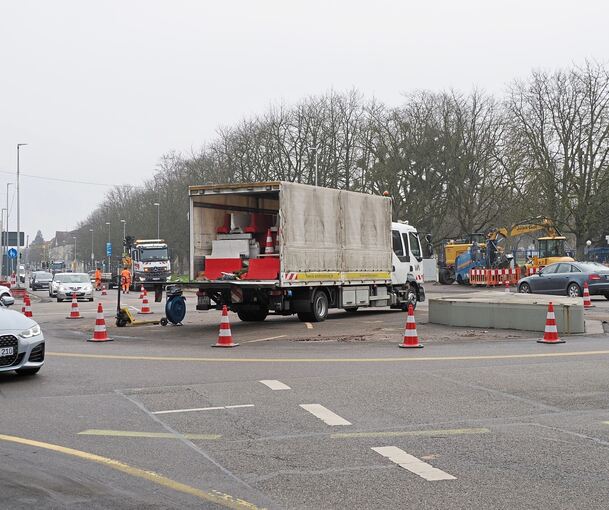 Die Sternkreuzung, an der sich der Unfall ereignet hat, ist derzeit eine Baustelle.