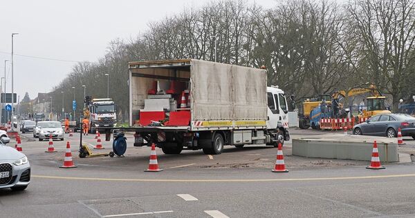 Die Sternkreuzung, an der sich der Unfall ereignet hat, ist derzeit eine Baustelle. Die Sternkreuzung, an der sich der Unfall ereignet hat, ist derzeit eine Baustelle.