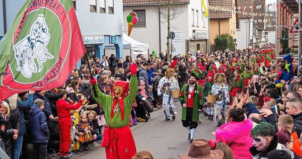Faschingsumzug in Neckarweihingen.