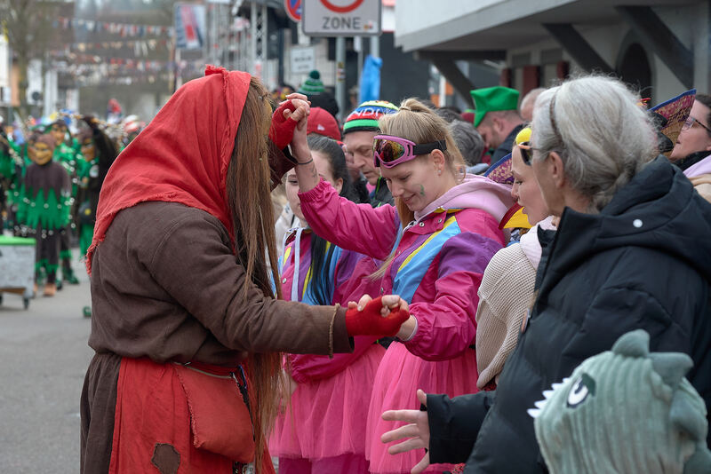 Gute Laune verbreiten Hästräger und Kostümierte.