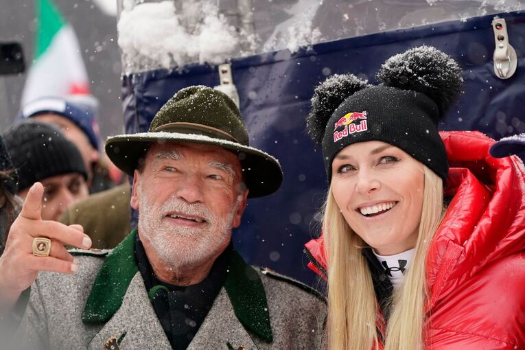 Arnold Schwarzenegger und Lindsey Vonn