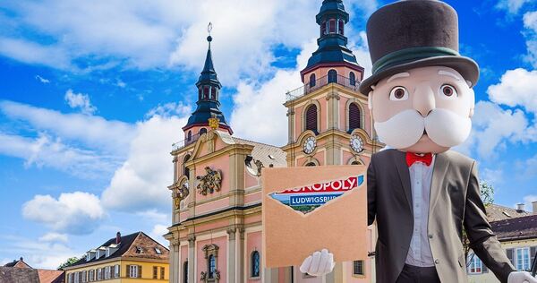 Ludwigsburg wird in der neuen Monopoly-Edition groß in Szene gesetzt.