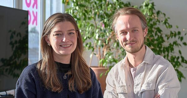 Ihre Games sollen immer auch eine Geschichte erzählen: Anita Kerbel (Game Designerin) und Lennard Fricke (Produzent und Co-Geschäftsführer).