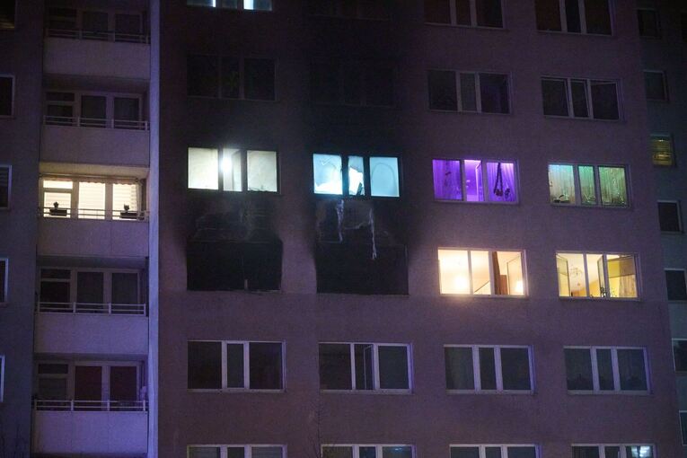 Hochhausbrand in Berlin Hochhausbrand in Berlin