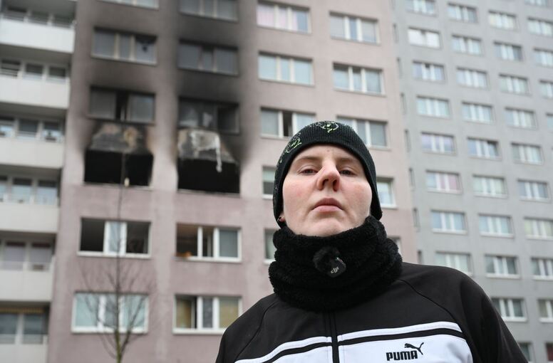 Nach Hochhausbrand in Berlin Nach Hochhausbrand in Berlin