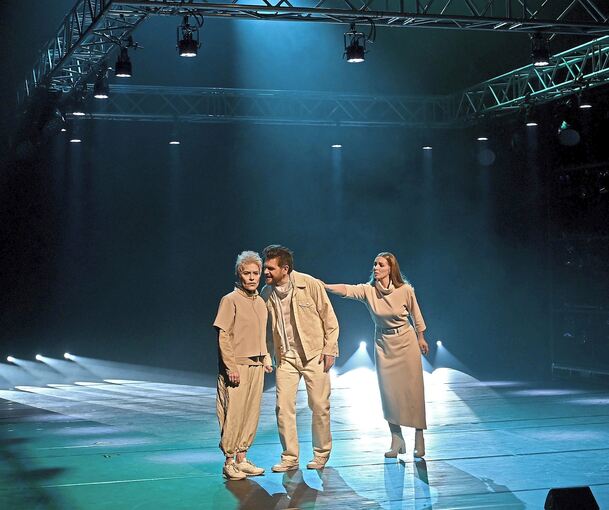 Der Verräter ist der Star: Lilian Huynen (Judas Ischariot), Santiago Bürgi (Jesus von Nazareth) und Elisandra Melián (Maria Magdalena).