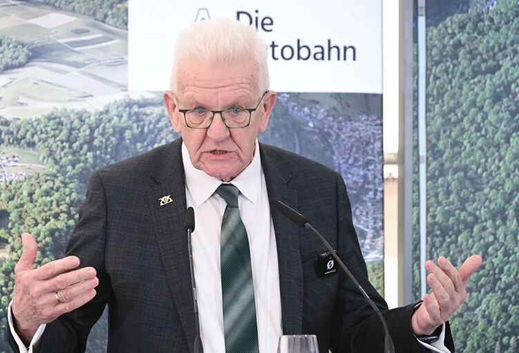 Beginn des Ausbaus der A8 am Albaufstieg