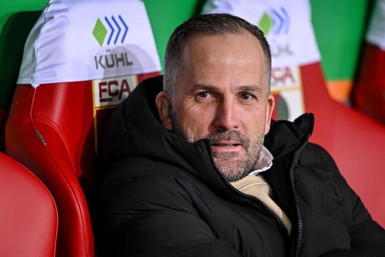 Augsburgs Trainer Manuel Baum