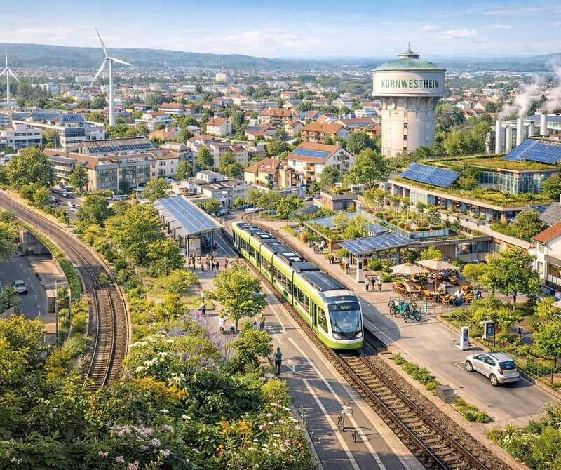 So könnte die Zukunft in Kornwestheim aussehen, wenn die Grünen all ihre Wahlpläne umsetzen könnten.