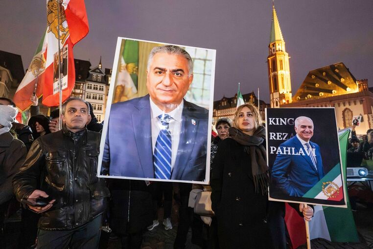 Demonstration gegen das Regime im Iran