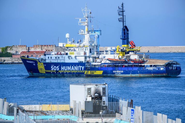 Seenotrettungsschiff «Humanity 1» in Italien Seenotrettungsschiff «Humanity 1» in Italien