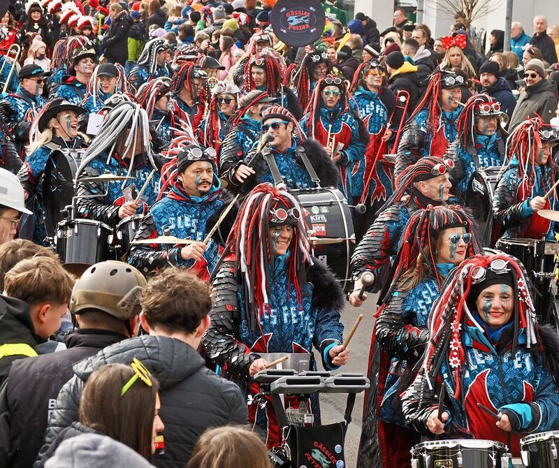 Ohne Guggenmusik geht nichts bei einem Faschingsumzug.