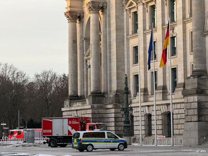 Feuerwehreinsatz im Reichstagsgebäude