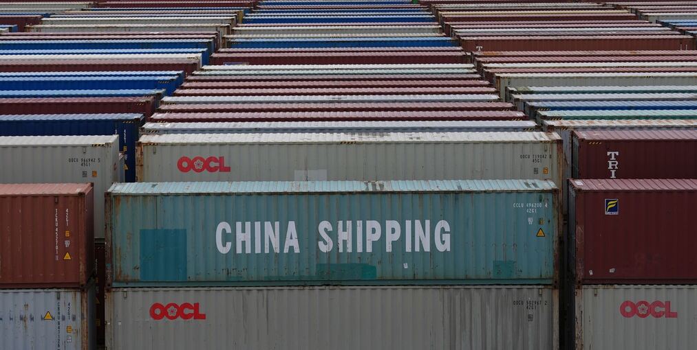 Container Terminal Tollerort im Hamburger Hafen