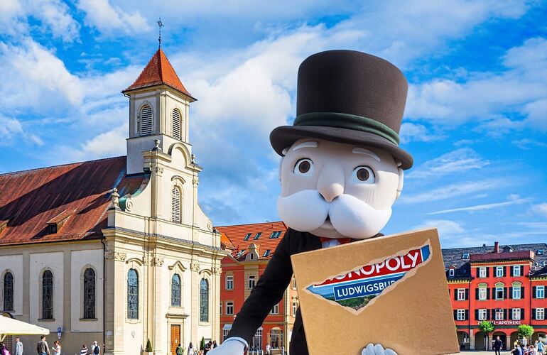 Der Marktplatz könnte das Titelbild des Ludwigsburger Monopoly schmücken.