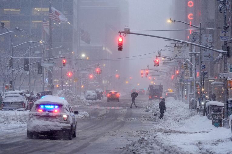 Winterwetter in New York