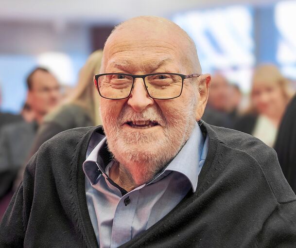 Martin Schmid, schon von seiner Krankheit gezeichnet, beim jüngsten Neujahrsempfang.