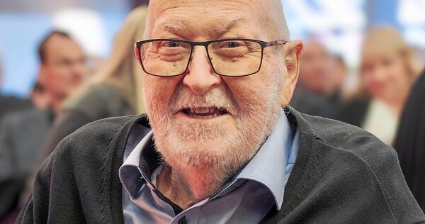 Martin Schmid, schon von seiner Krankheit gezeichnet, beim jüngsten Neujahrsempfang.