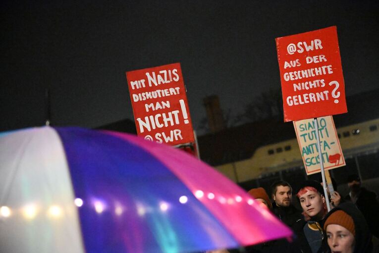 Vor der Landtagswahl: Protest vor SWR-Triell