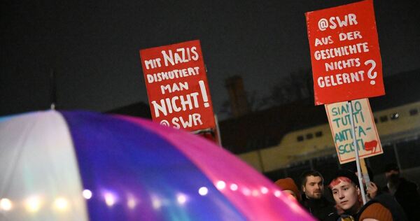 Vor der Landtagswahl: Protest vor SWR-Triell
