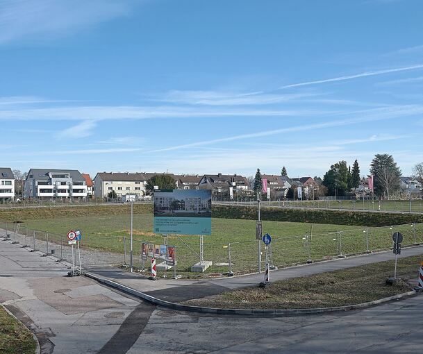 Blick auf die Fläche, auf der das Unternehmen Bonava demnächst 91 Wohnungen errichten wird.