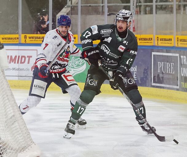 Ein Steelers-Stürmer in Topform: Marek Racuk, hier im Heimspiel gegen Freiburg.