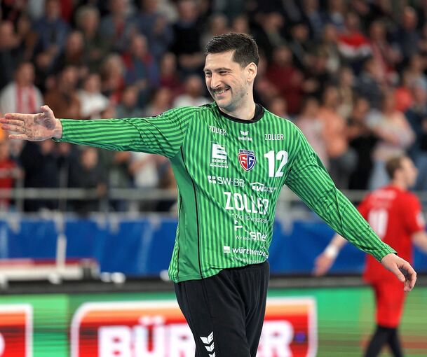 Martin Tomovski genießt seine Zeit im Trikot der SG BBM Bietigheim.