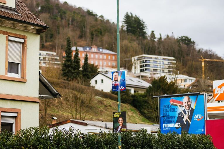Wahlplakate in Lahr