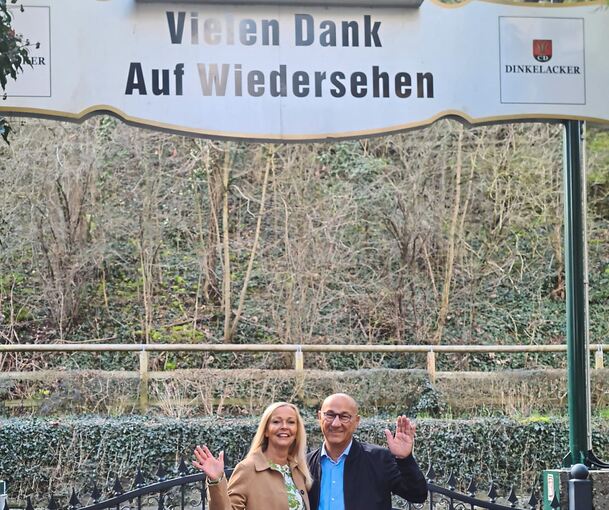 Ein letzter Gruß, dann geht es für Silke und Orhan Özbagci erst einmal in entspanntere Zeiten.