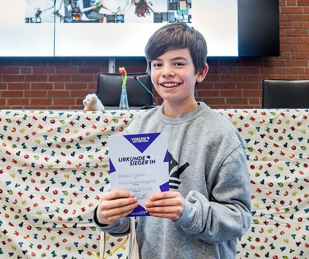 Sieger im Bereich Süd: Konstantin Männel vom Gymnasium Korntal-Münchingen.