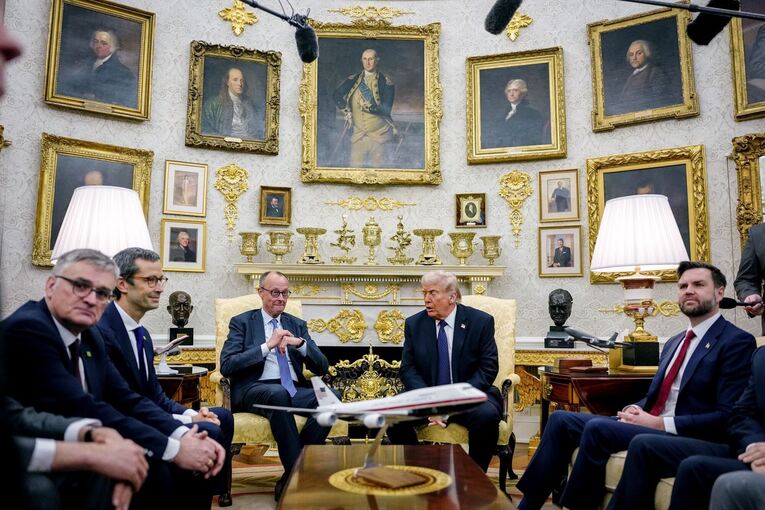 US-Präsident  Trump empfängt Bundeskanzler Merz