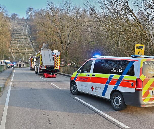Feuerwehr und Notarzt im Einsatz am Mittwochmorgen.