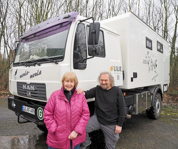 Nach einer Generalüberholung steht der treue Moula Moula da wie neu: Rita und Freddy Reck sind bereit für ein neues Abenteuer mit ihrem Expeditions-Lkw.