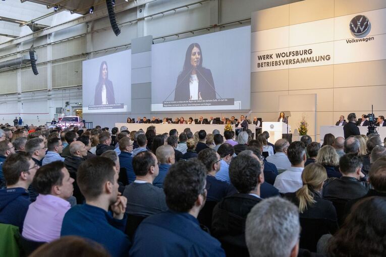 VW-Betriebsversammlung in Wolfsburg