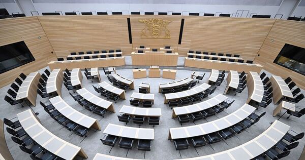 Landtagswahl in Baden-Württemberg - Plenarsaal im Landtag