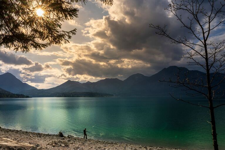 Angler am Walchensee
