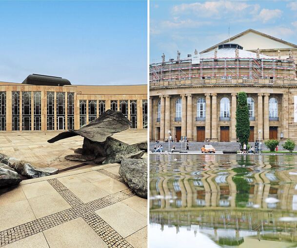 Wird wohl ein Ludwigsburger Wunschtraum bleiben: Die Staatsoper Stuttgart (rechts) wird während der Sanierung voraussichtlich nicht ins – dann auch schon sanierte – Forum ziehen.