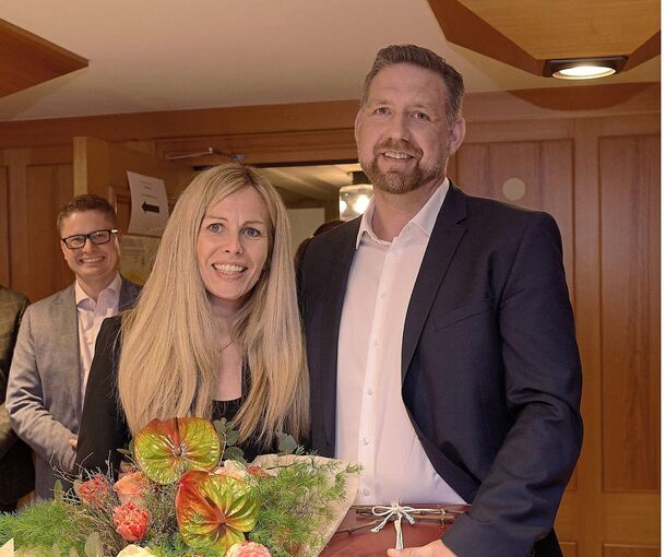 Günther Pilz am Sonntag mit seiner Lebensgefährtin Eva-Maria Palenta.