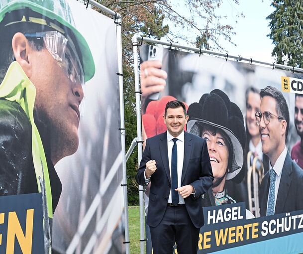 Tobias Vogt setzt im Kreis eine Bestmarke bei den Direktmandaten. Er ist als CDU-Generalsekretär aber auch für den aalglatten Wahlkampf seines Duzfreundes Manuel Hagel mitverantwortlich.