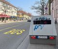 Dieser mobile Blitzer in der Ludwigsburger Wilhelmstraße sorgt beim ein oder anderen Autofahrer für Verwunderung.