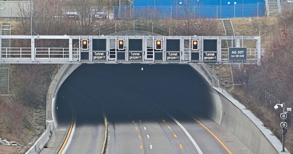 Aktuell ist die Weströhre des Engelbergtunnels gesperrt – und das länger, als bei der letzten größeren Einschränkung in den Sommerferien.