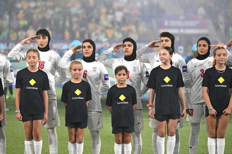 Iranisches Team bei der Fußball-Asienmeisterschaft der Frauen