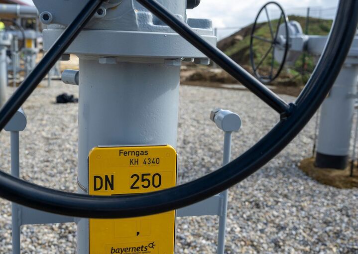 Eröffnung der Gastransportleitung "Augusta"