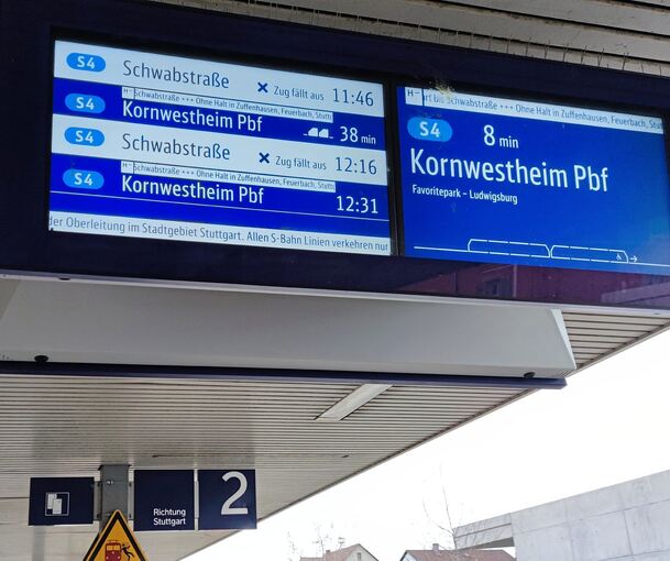 Mal wieder eine Störung im S-Bahnnetz, hier im März 2023 an einer Oberleitung. Die Folgen wie Ausfälle oder andere Endhaltestellen schlagen sich dann nicht nur auf einer Linie nieder, sondern rasch auf allen.
