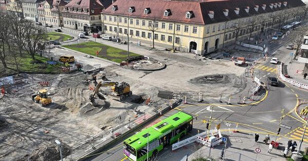 Construction work at the Ludwigsburg star intersection reveals surprises