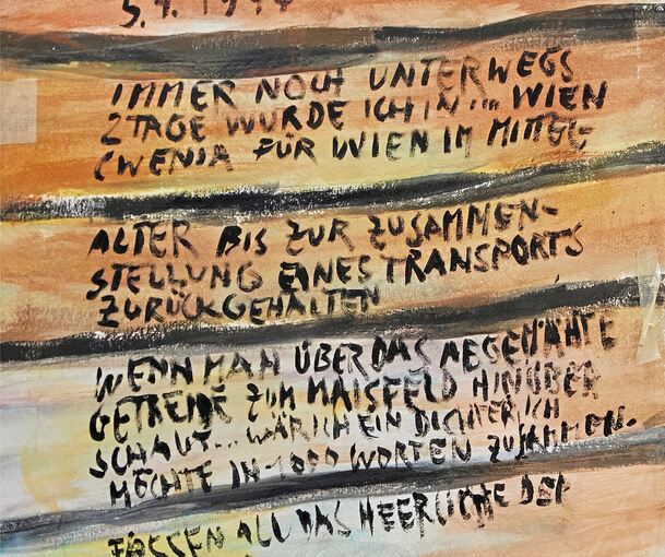 Zu lesen sind Tagebuch- und Briefzitate.