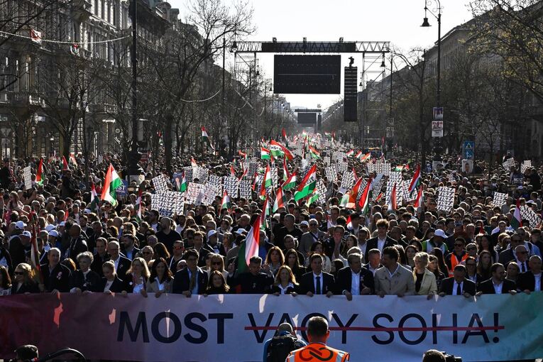 Ungarn Nationalfeiertag - Demonstration der Opposition