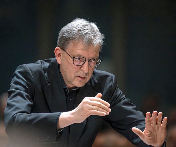 Hans-Christoph Rademann beim Eröffnungskonzert des Bachfests.